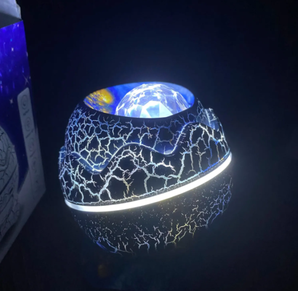 Проектор звездного неба – ночник Яйцо Дракона Galaxy Nightlight Projector с пультом ДУ (16 проекций, 19 успокаивающих мелодий, режим Bluetooth - колонки, таймер)